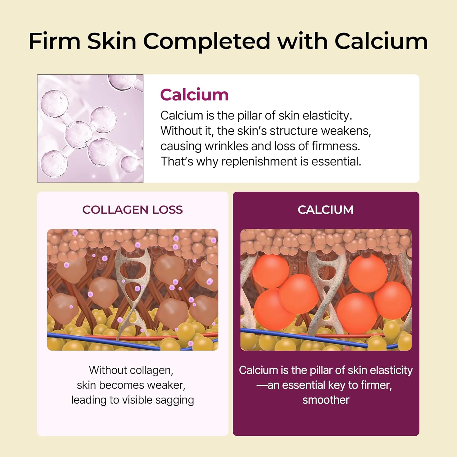 Cemenrete Calcium Multi Balm 9G Korean Skin Care All in One Calcium Volume Stick Collagen Wrinkles Face Eye Treatment Balm